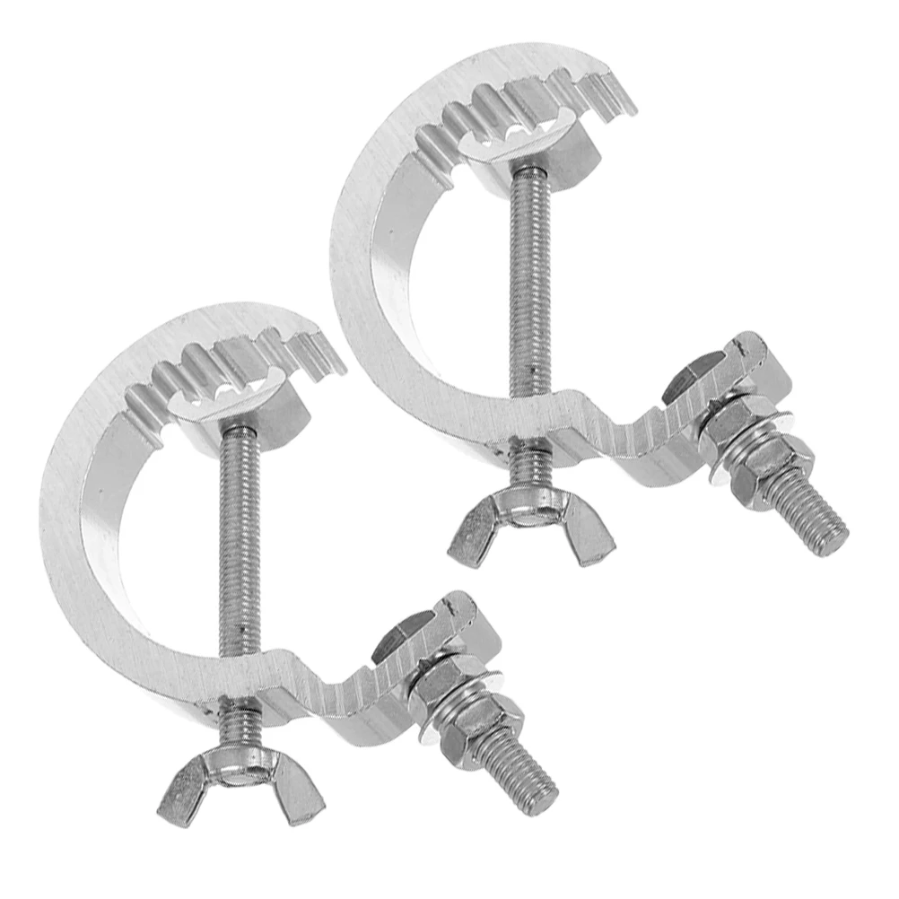 

2pcs Stage Light Hook Aluminum Alloy Heavy Duty Truss Clamps Lighting Mount Bracket for Hanging Wedding Event Lamp Accessories