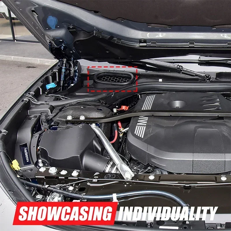 

For BMW 7 Series G70 2023+ Car Front Hood Dustproof Net Decorative Cover Stainless Steel Interior Accessories 1 Pcs