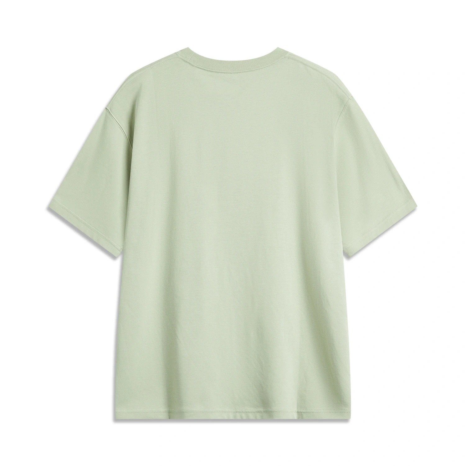 Li-Ning Men CROSS Sports T-Shirt AT DRY SMART 56%Cotton 44%Polyester Loose Fit LiNing Short Sleeve Tee Tops AHSU507 image 2