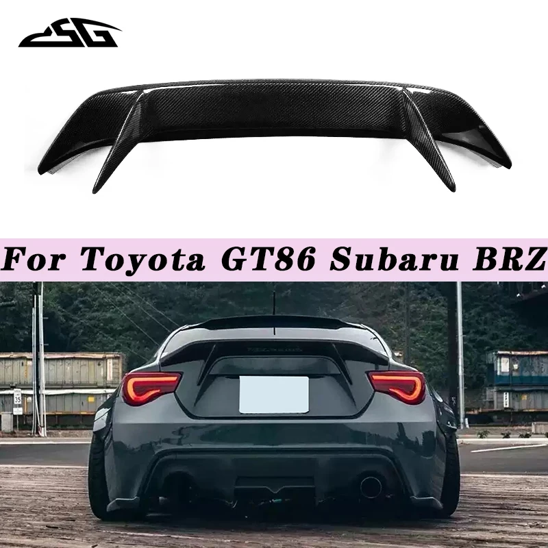 

For Toyota GT86 Brz 2012-2019 Car Rear Trunk Lid Tail Wing Splitter Carbon Fiber Spoiler Lip Diffuser Auto Parts Body Kits