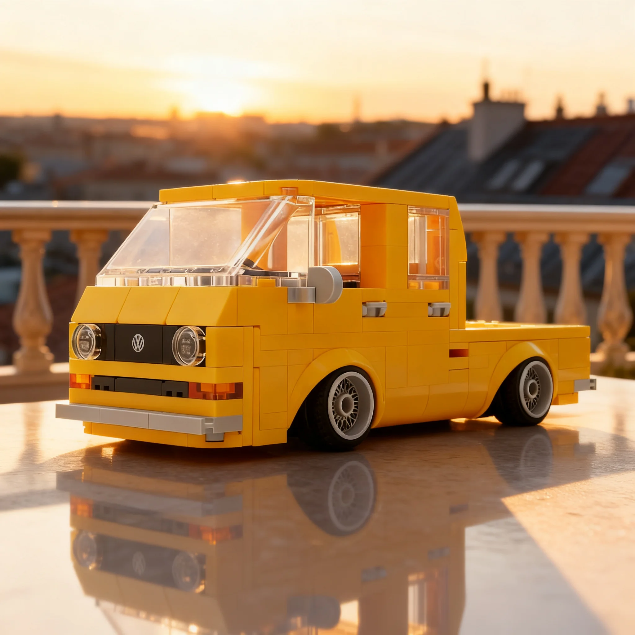 271pcs MOC city Champions VW T3 Transporter Model Christmas Gift DIY Creative Collectible For Living Room Art