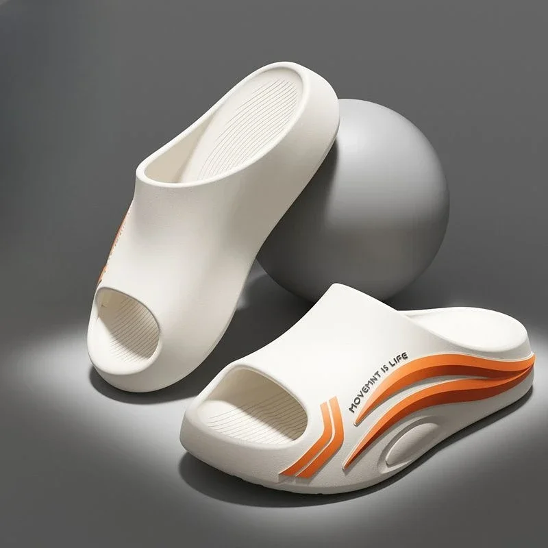 Walk Around Home Male Slipper Platform Indoor Shiatsu Slides Bathroom House Casual Comfortable 2025 Style Low Price Men's Shoe