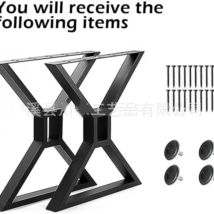 2PCS Table Legs Metal Simple DIY Table Feet Legs Bracket Furniture Hardware Accessories For Home Office Desk Table Parts