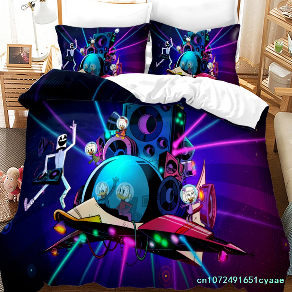 New 3PCS Single-sided Printed Series DJ Digital Printing Duvet Cover Bedding Set Comfortable Breathable Sheet Comforter Bed Set