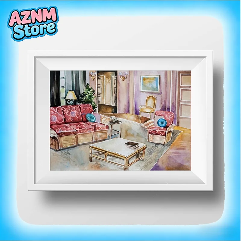 2026 Golden Girls Wohnzimmer- und Küchen-Wandkunstdrucke, 90er Jahre Sitcom TV-Show Golden Girls Apartment Deko Leinwandgemälde