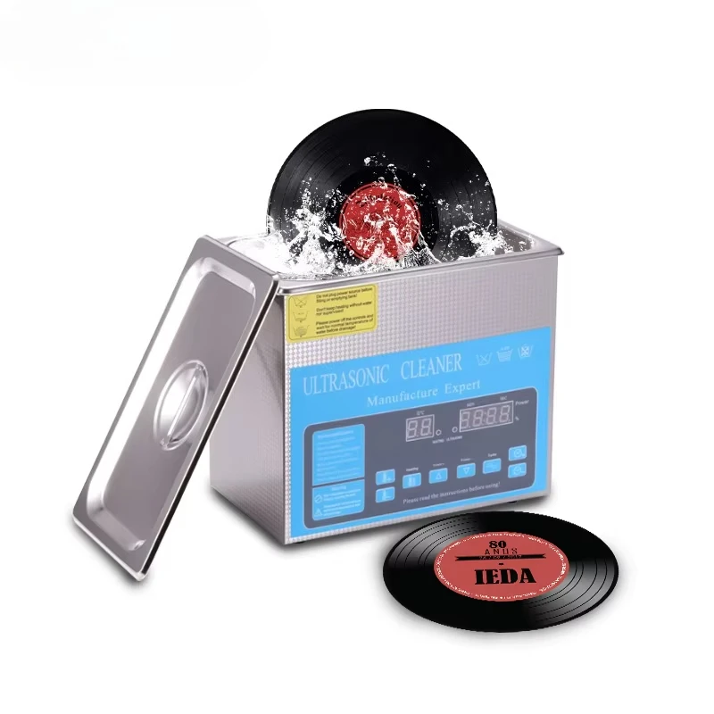 Máquina de limpieza ultrasónica de alta potencia, tanque de 100W, 28kHz, proveedor de China, para discos de vinilo, joyería, laboratorios ópticos, piezas industriales