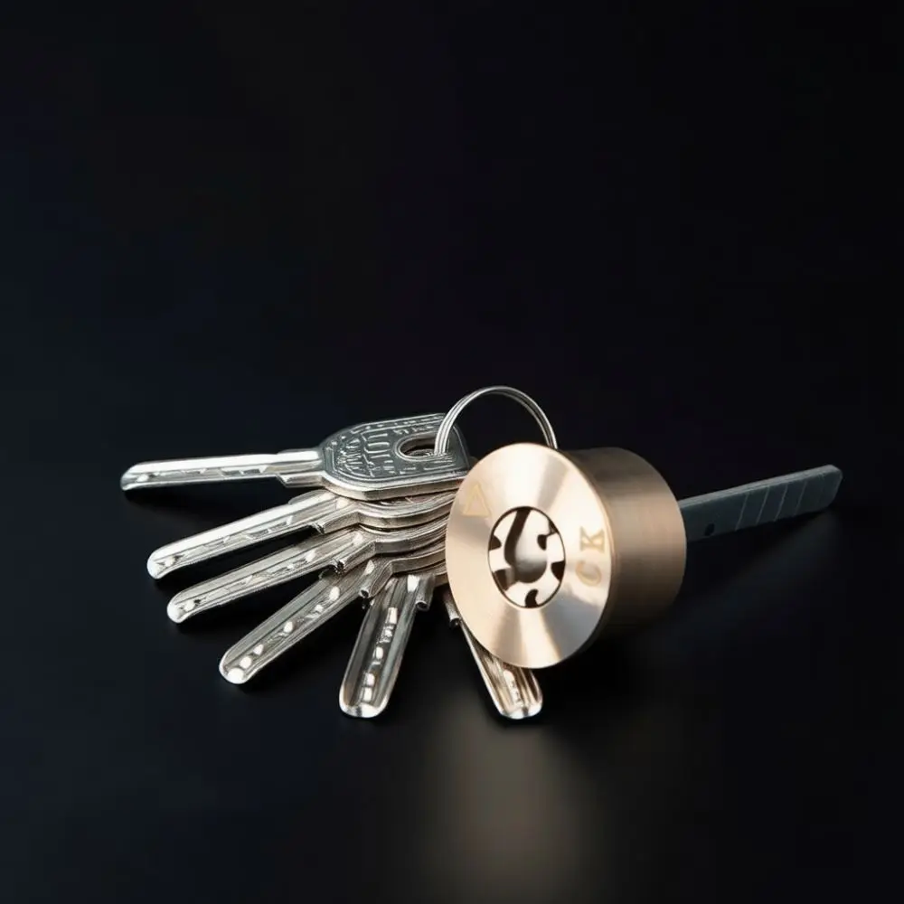 Universal External Door Deadbolt Solid Copper Core Security Lock For Wood Iron Metal Gates Sturdy Anti Theft Hardware