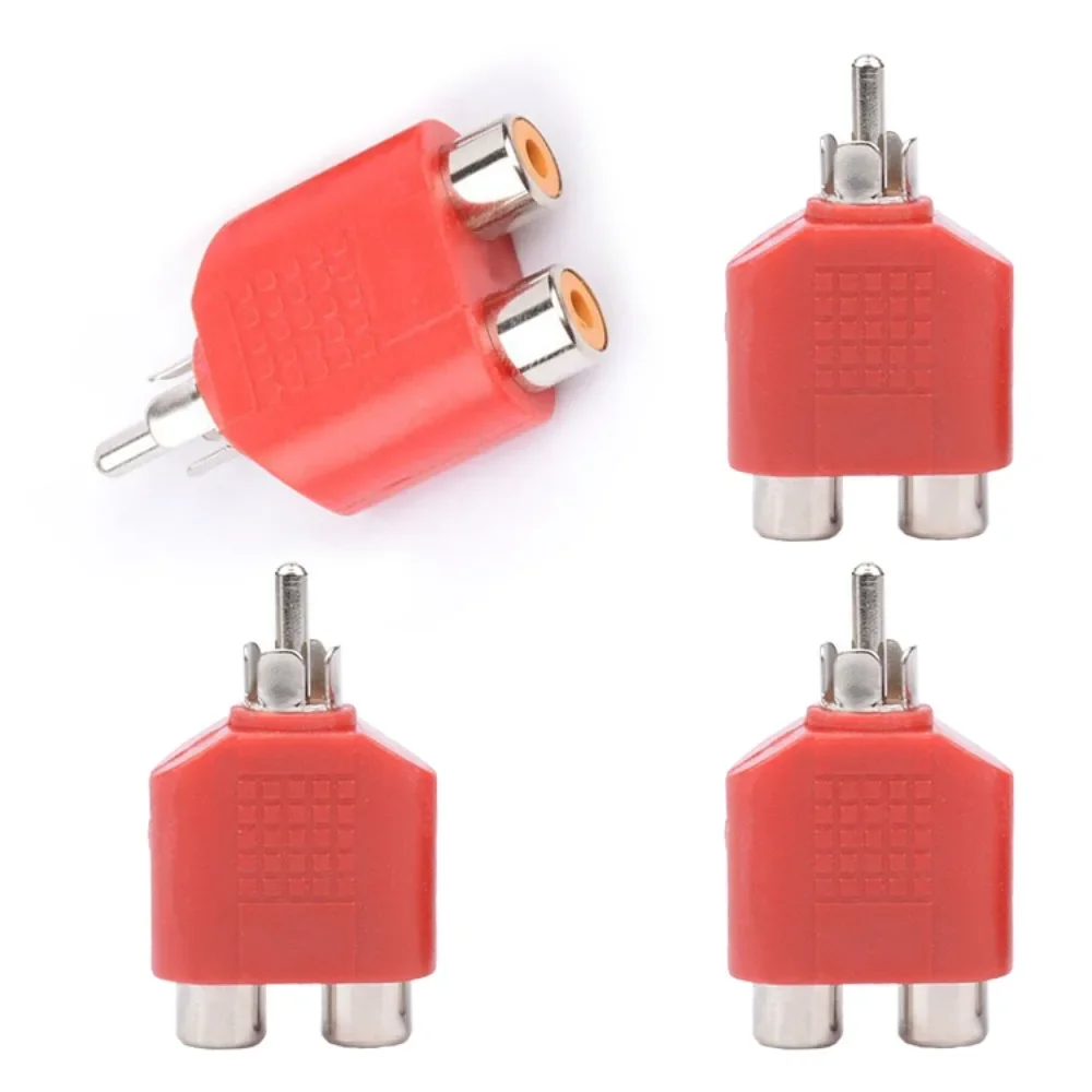4 Pack RCA YSplitter 1M to 2F AV Adapter Durable Easy Connect Audio Video Cable for Home Theater TV Gaming Sound System