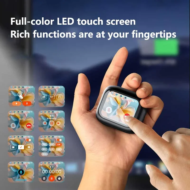 سماعة رأس Xiaomi كاملة بشاشة تعمل باللمس ANC ENC LX10 بلوتوث 5.4 سماعة أذن بخاصية إلغاء الضوضاء سماعات أذن لاسلكية مع ميكروفون جديد