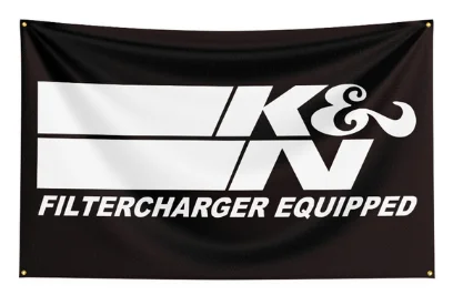FLAGDOM 90X150CM 3X5FT K&N Flagge Polyester bedrucktes Autoteile-Banner für Dekor