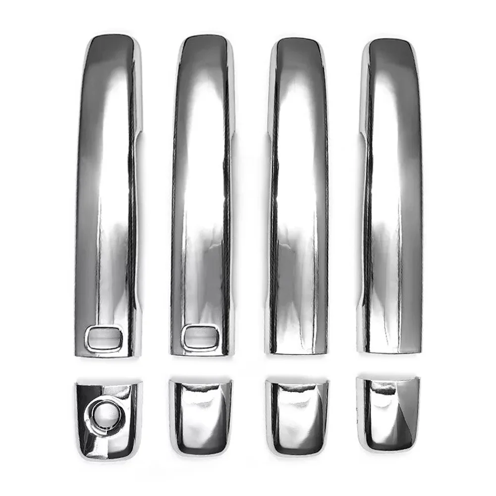 Car Side Smart Door Handle Cover Trim Set Bright Silver ABS Fit for Infiniti G25 G35 G37 Sedan 2009 2010 2011 2012 2013 image 2