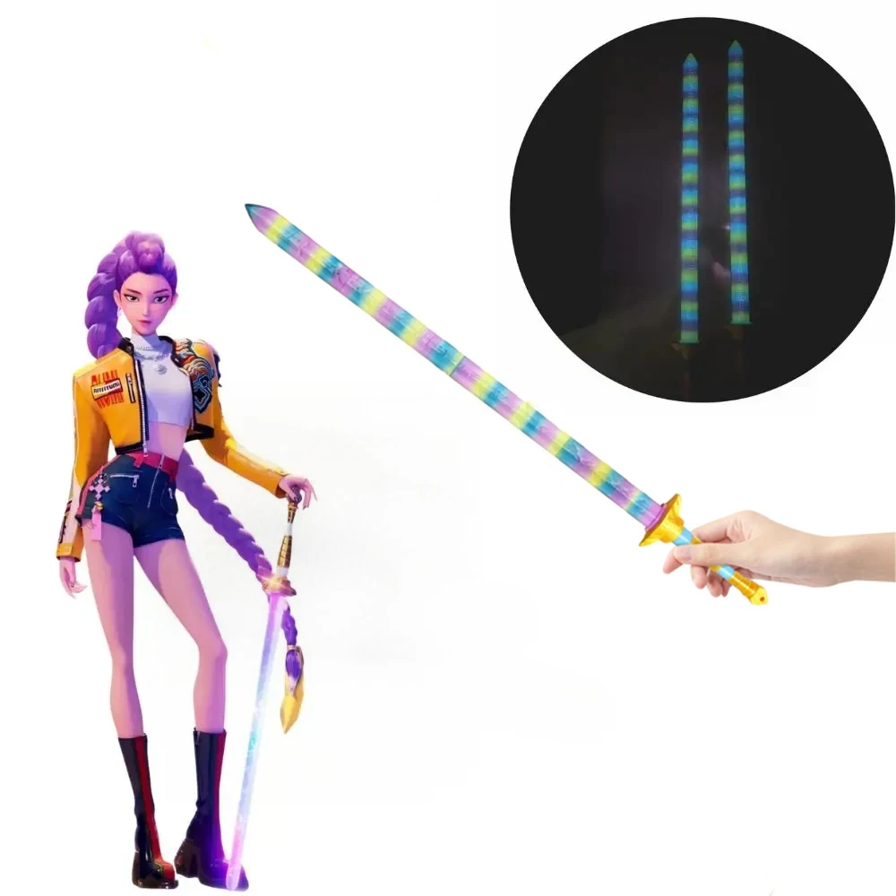 Kpop Demon Hunters Rumi, luces de Cosplay, espada, armas, accesorios de juego de rol para niña, grupo Idol, accesorios de disfraz de Carnaval de Halloween