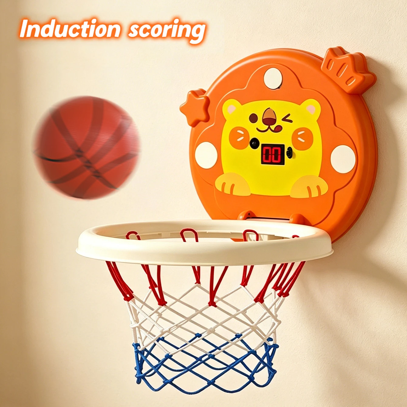 Jouet de basket-ball pour enfants - panneau mural pliable - idéal pour jouer à l'intérieur et à l'extérieur