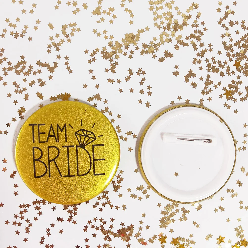 

8Pcs Wedding Badge Bride Corsages Party Badges Fun Accessory for Bachelorette Bachelor Party Girls Birthday Brooches