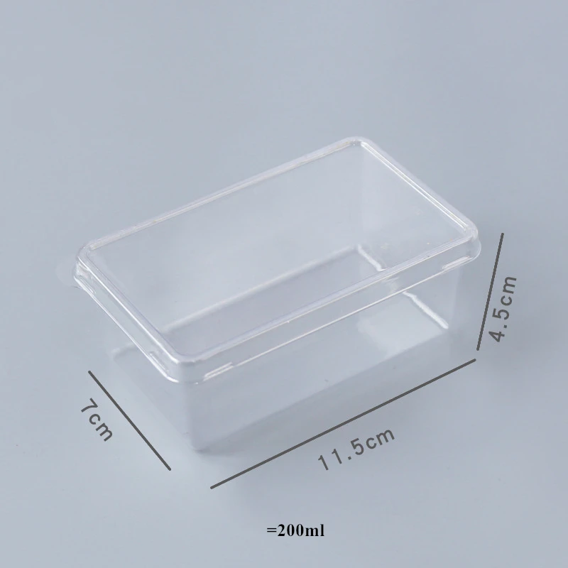 10Sets Clear Mousse Cake Box Dessert Container Packaging Fruit Tiramisu Box Wedding Party Cupcake Bowl