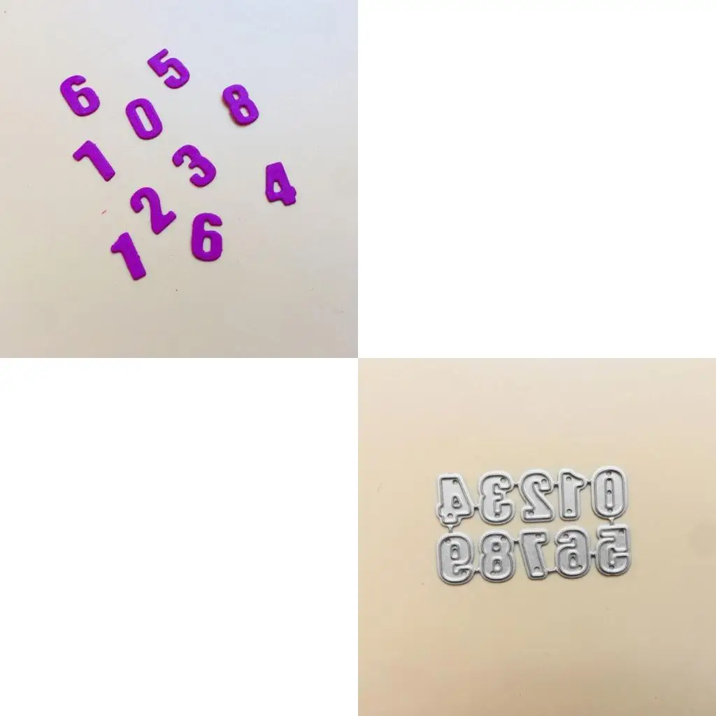 37ME Numbers Cutting Dies DIY Mother's Day Valentine's Day Making Card Photos