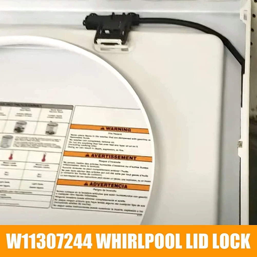 W11307244 W10682535 Wymiana przełącznika blokady pokrywy pralki (3 przewody) pasuje do Whirlpool, zespół zatrzasku drzwi pokrywy pralki