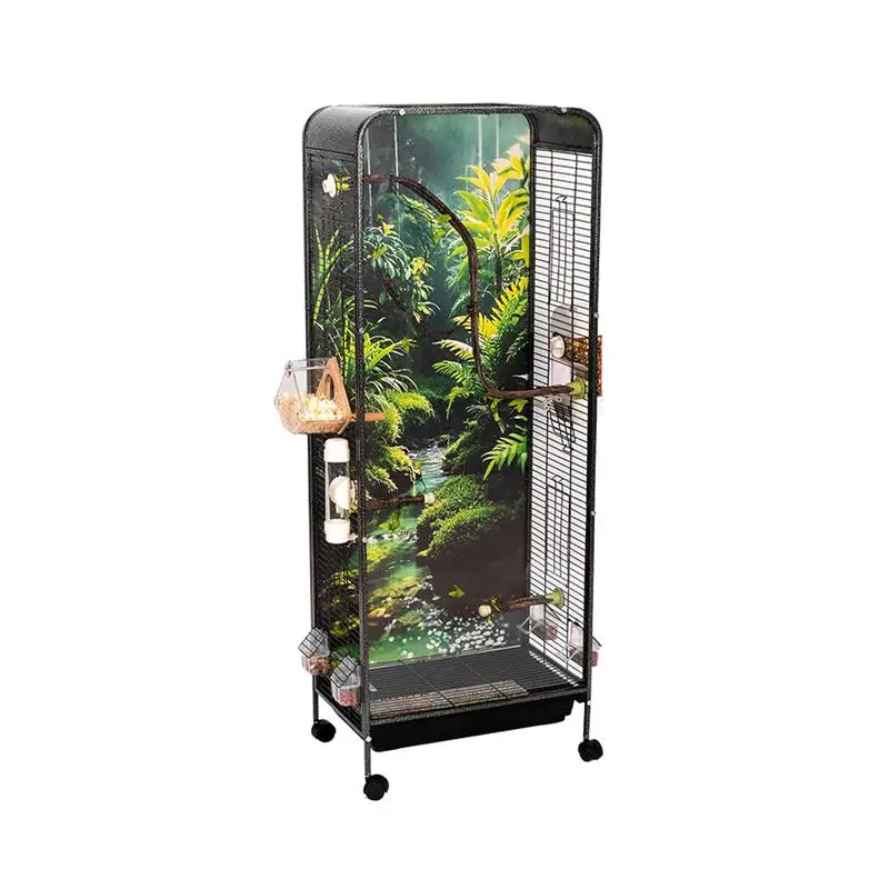 

Bird cage ecological transparent villa thrush cage view