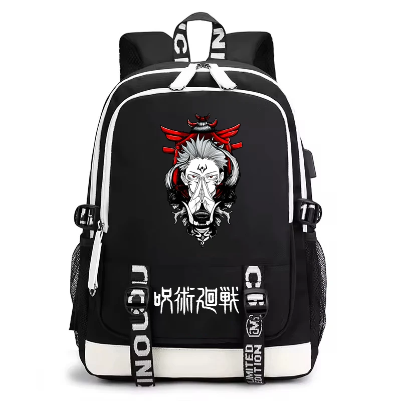 Japan Anime Jujutsu Kaisen Printed Backpack Students Bookbag Hot Manga Casual Daypack for Boys Girls Teenager Travel Rucksack