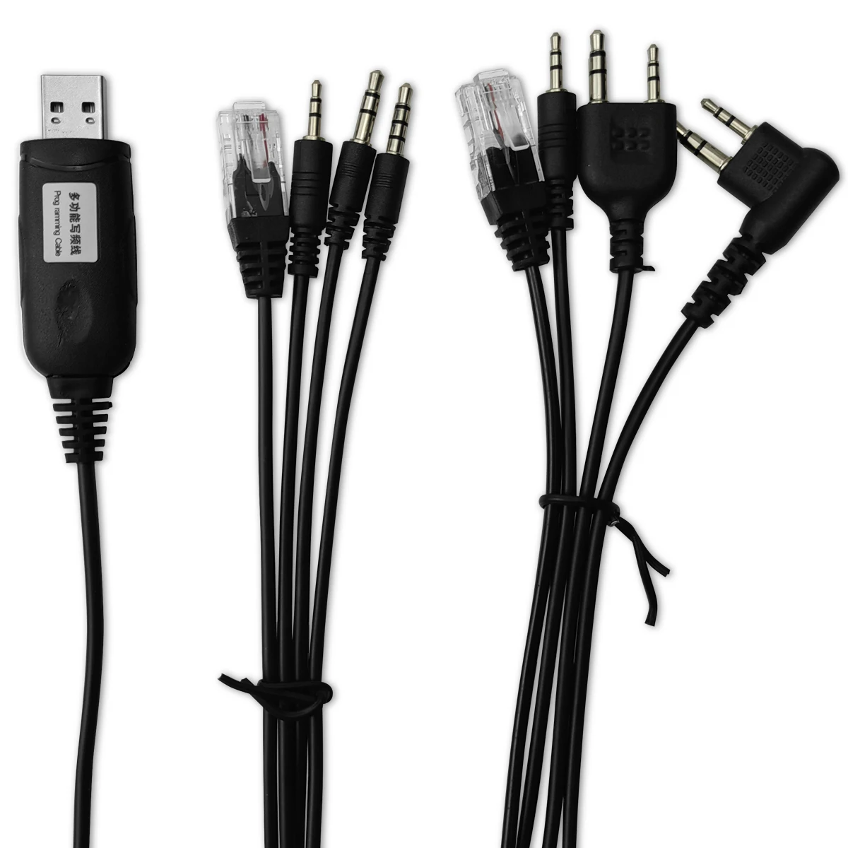 8 in 1 USB Programming Cable for Baofeng Kenwood TYT QYT  Motorola AXU4100 Yaesu icom Walkie Talkie Radio Car Radio CD Software