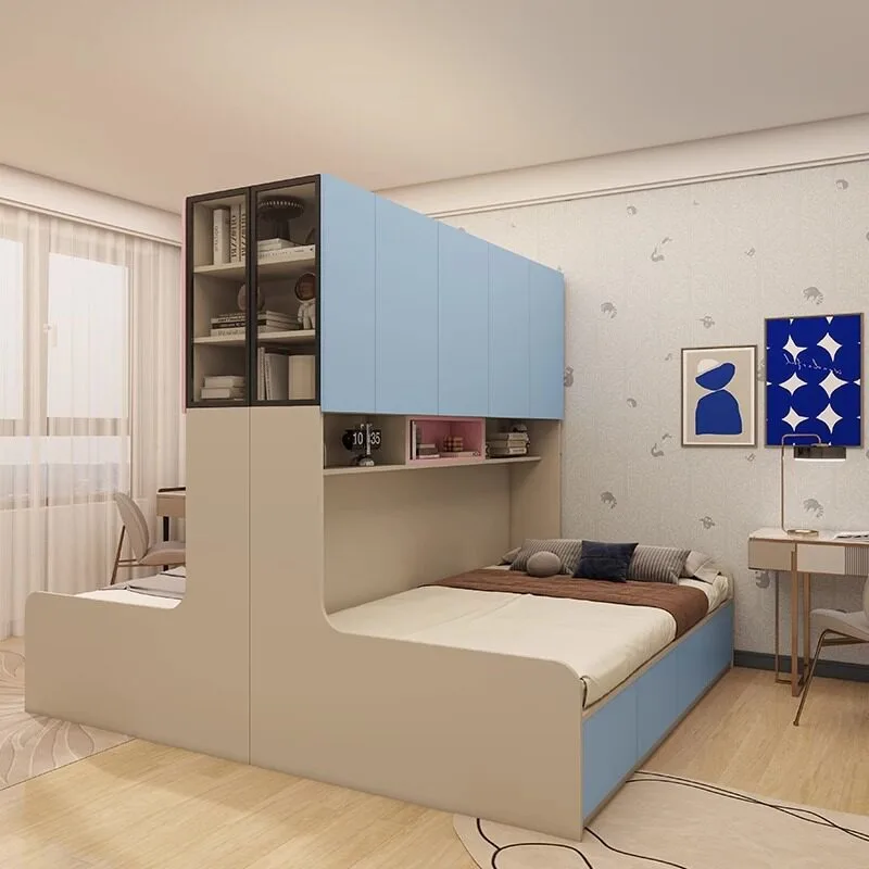 One room becomes two beds, which do not interfere with the middle partition bed of siblings and brothers, and couples do