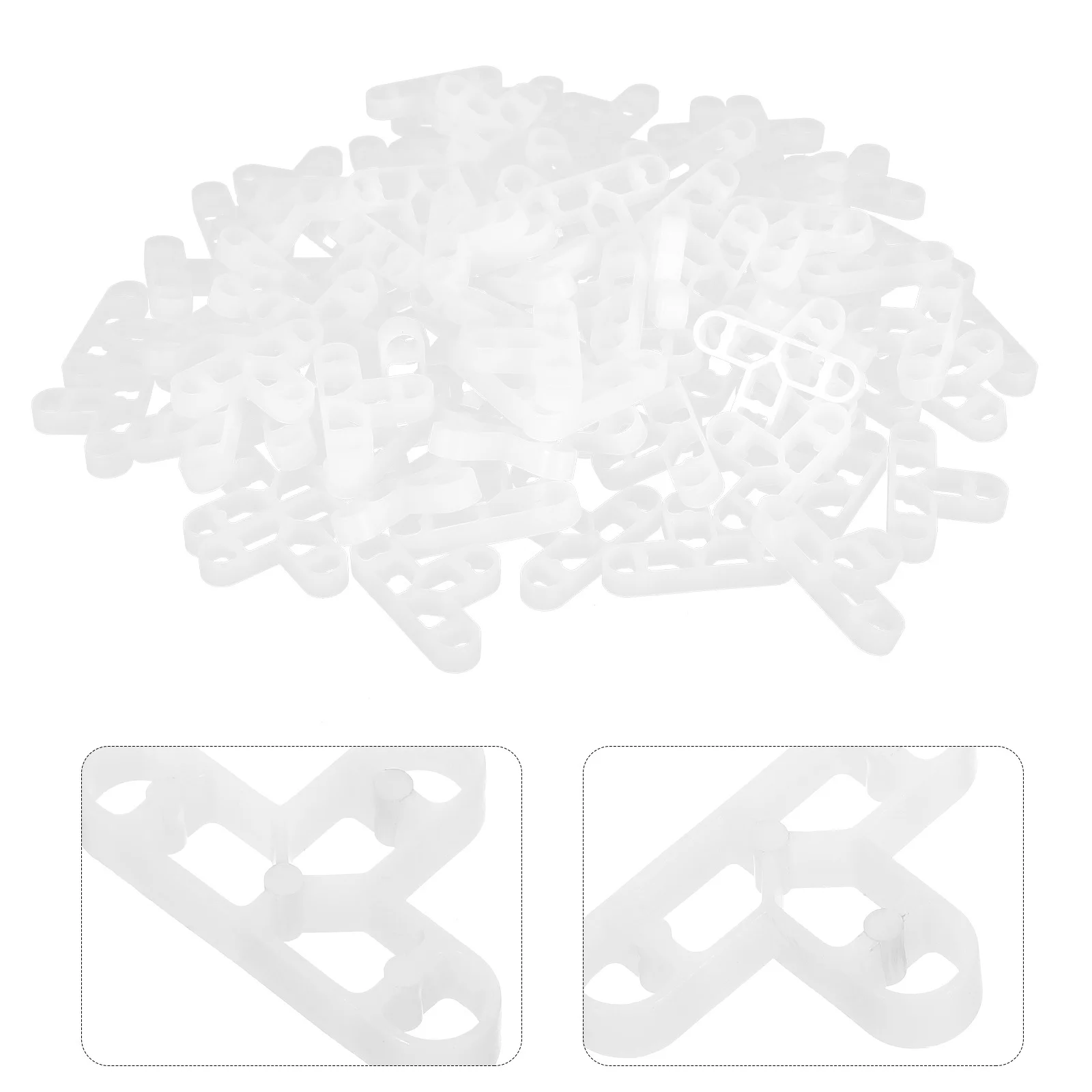 

100Pcs Tile Levelers T-Shaped Tile Spacers for Ceramic Installation Positioning Tool Accurate Leveling Reusable Accessories