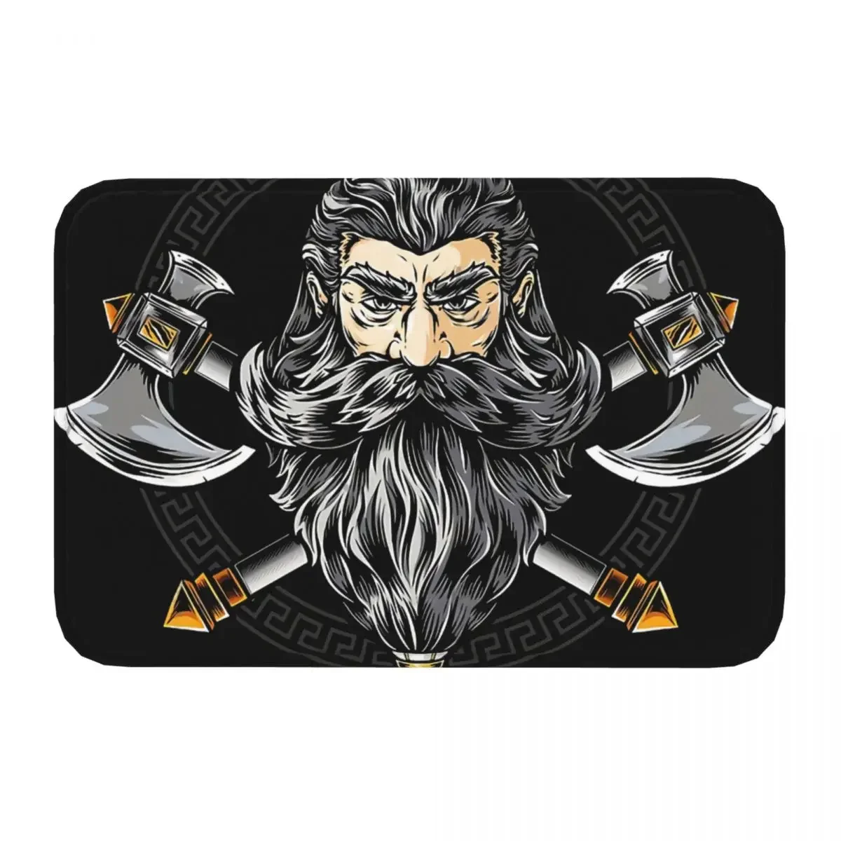 Viking Valhalla Anti-Slip Rug Doormat Kitchen Mat Best Collection Cool Hallway Carpet Welcome Decor