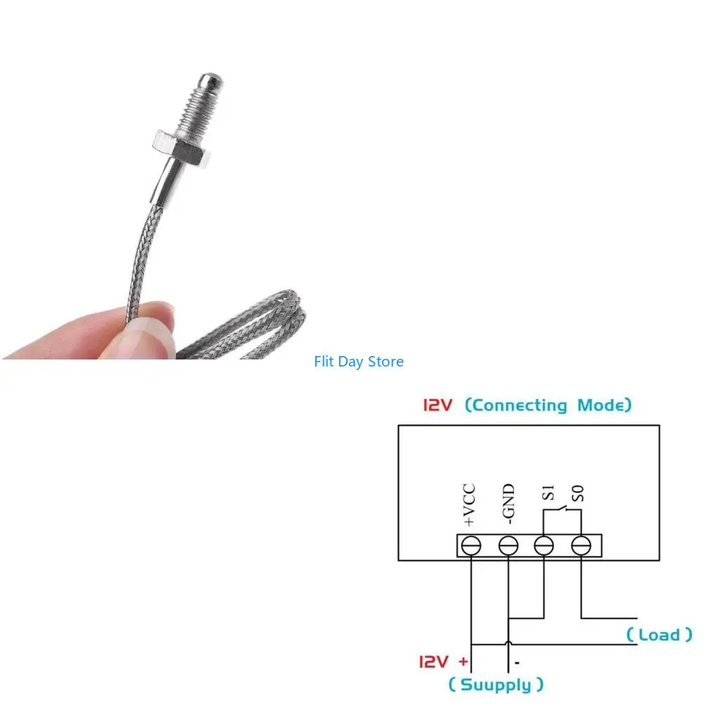 F92C Dual Display Digital Temperature Controller Probe Thermocouple Switch 10A Output for Industrial Durable