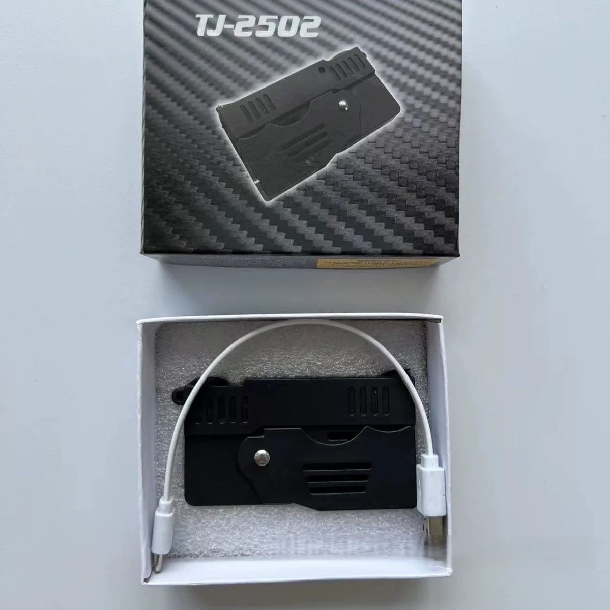 Pistol Shape USB Rechargeable Plasma Arc Lighter Windproof Flameless Electric Lighter for Camping Outdoor