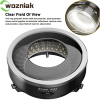 IFixes IL37 Microscope Polarized Ring Light Illuminator LED Lamp Rotatable Analyzer 360° Ring Light lamp Polarized Light Tool