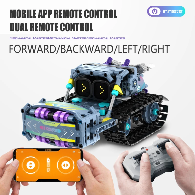 Technical Intelligent 3-in-1 Robot APP Remote Control Bricks Building Blocks Programming Toys For Kids Boys Gift Educational Set
