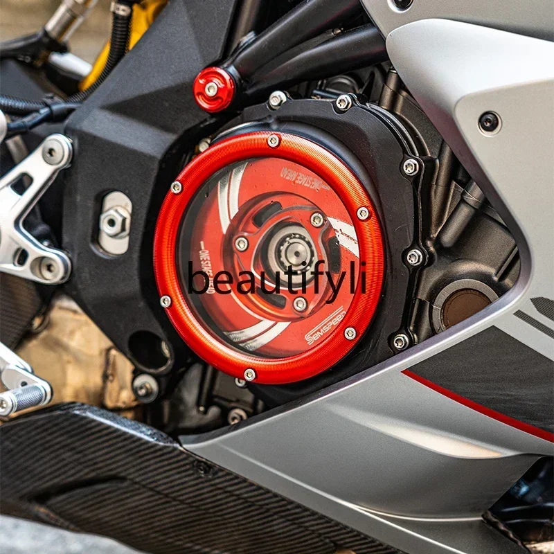 

lt6351 Applicable to 921 modified parts, transparent clutch cover, engine side cover accessories