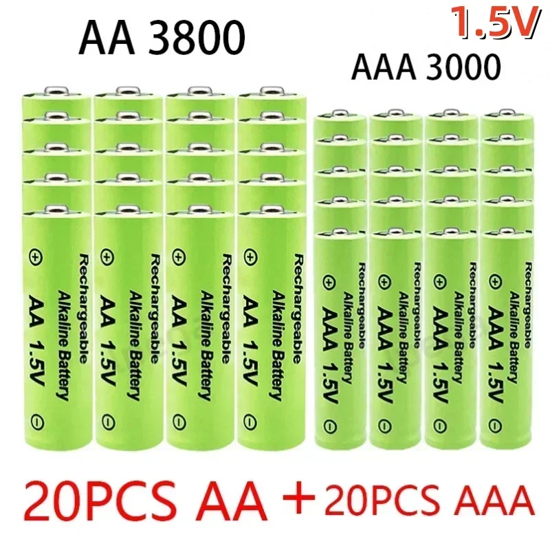 1.5V AA + AAA NI MH Non Rechargeable Battery Alkaline lpega 3800-3000mah For Torch Toys Clock MP3 Player Replace Ni-Mh Battery