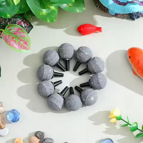 10Packs Air Stone Bubble Diffuser Ball Mineral Oxygen Pump Aquarium Fish Tank Hydroponics 20Mm X 20Mm Bubble Diffuser