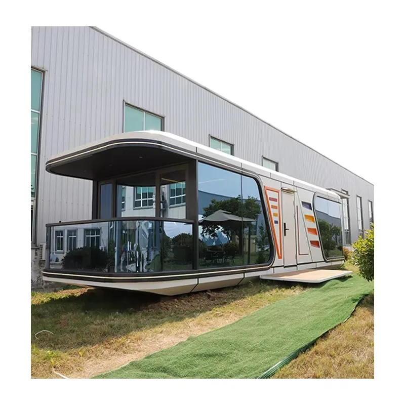 Villa mobile prefabbricata impermeabile per uso domestico moderno, supporti residenziali prefabbricati