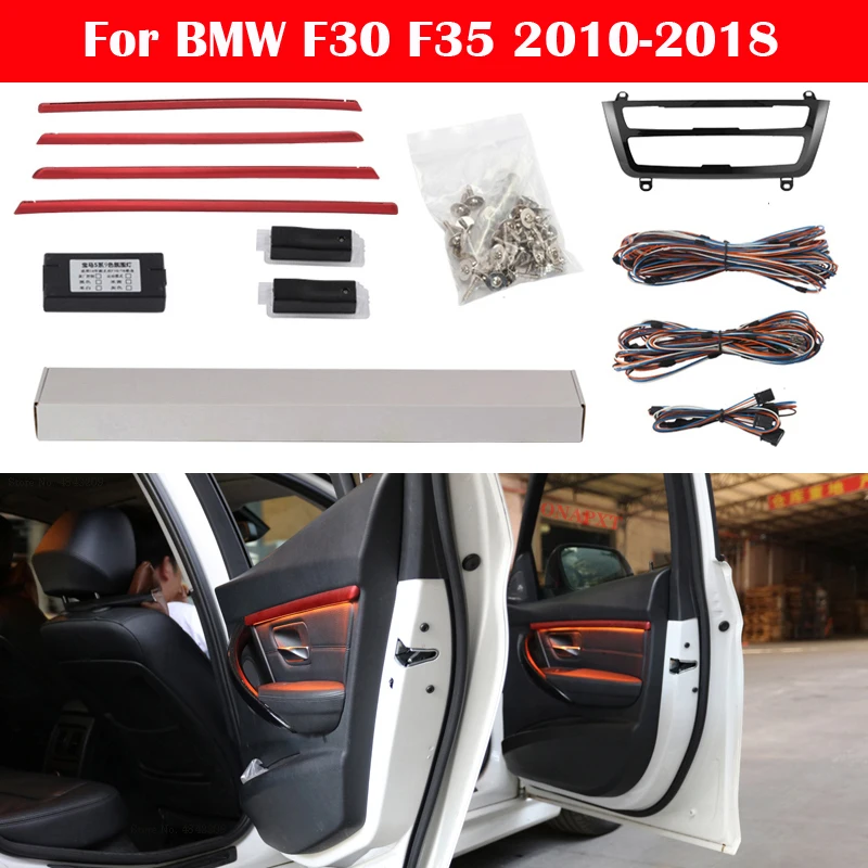 9-color For BMW 3 Series F30 F35 2010-2018 318i 320i 330i 340i 320d Car LED Decorative Ambient Light Door Panel Atmosphere Lamp