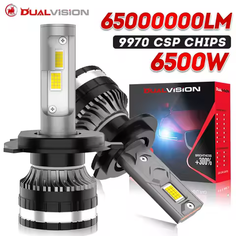 Dualvision 65000000LM 6500W H4 H7 H11 LED K7C CANbus H1 H8 9005 9006 HB3 HB4 9012 HIR2 Led Headlight Turbo Auto Fog Lamps 6000K