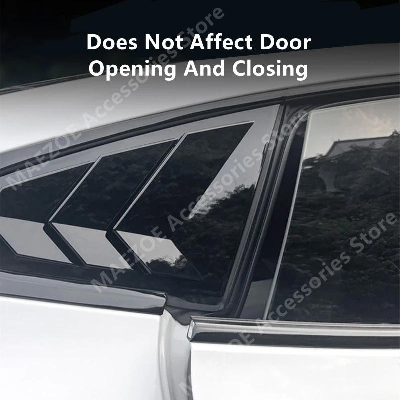 For XPENG P7 20-24 ABS Triangle Window Protection Cover,Car Exterior Modification Protection Accessories Refit