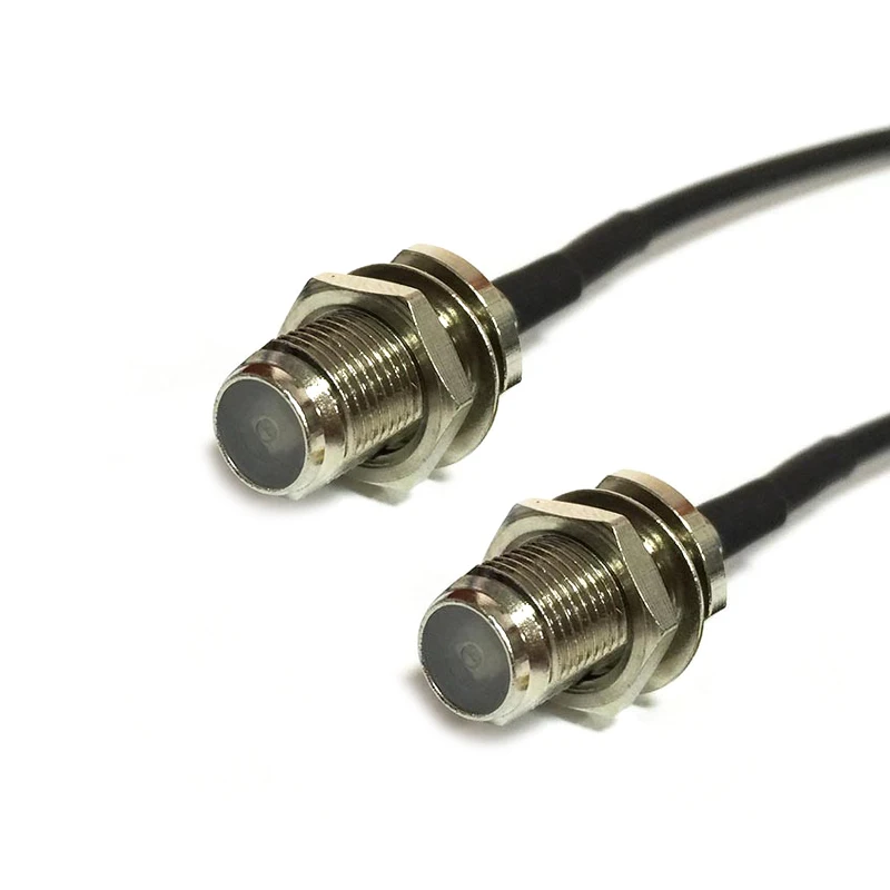F Type Male to Plug Female Jack RF Pigtail Cable Adapter RG174 20cm/30cm/50cm/100cm Wholesale New