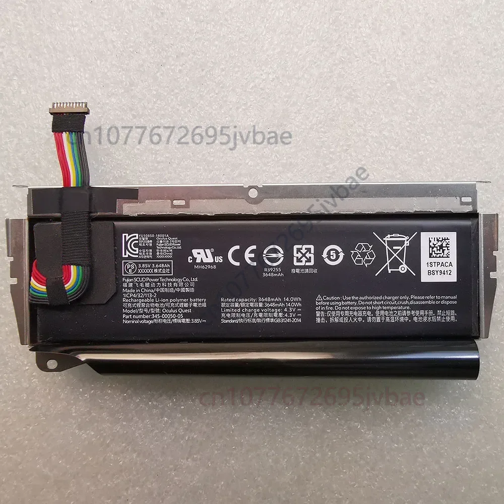 New original 3648mah battery for Oculus Quest 345-00050-05 batteries