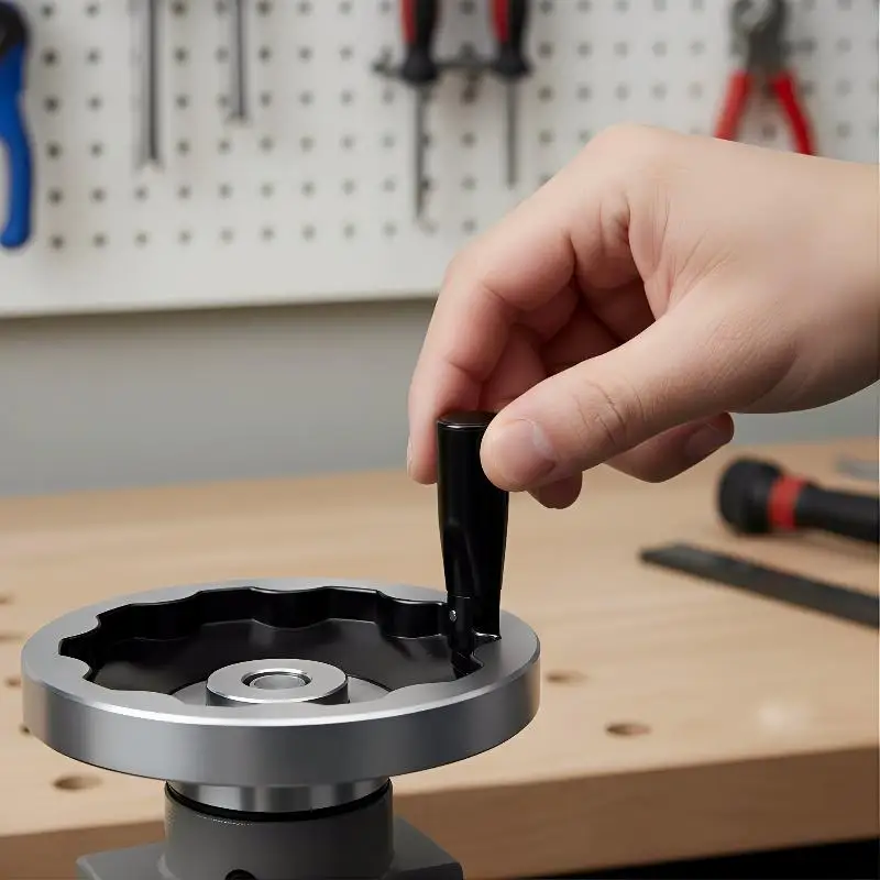 

Black M4 M6 Foldable Handwheel Handle Revolving Handle Revolving Handwheel Machine Handle Milling Machine Thumb Screw Handle