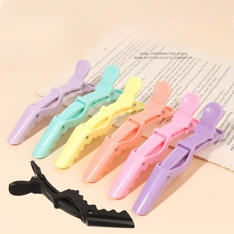 

6pcs Barber Crocodile Hair Clips Hairdressing Clamps Claw Hair Sectioning Clip Salon Hairstyling Hairdresser Accessories Tool