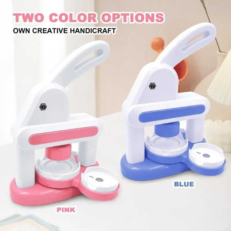 M89c Manual Press Badge Machine per bambini artigianato creativo con modelli per bambini Abilità e creazione motorie