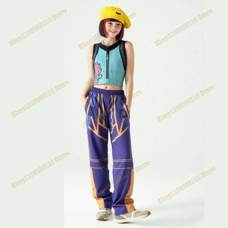 أطفال Kpop شيطان الصيادين رومي زوي ميرا تأثيري هنتركس زي للفتيات الأطفال الملابس مجموعة المعبود لعب الأدوار هالوين البدلة