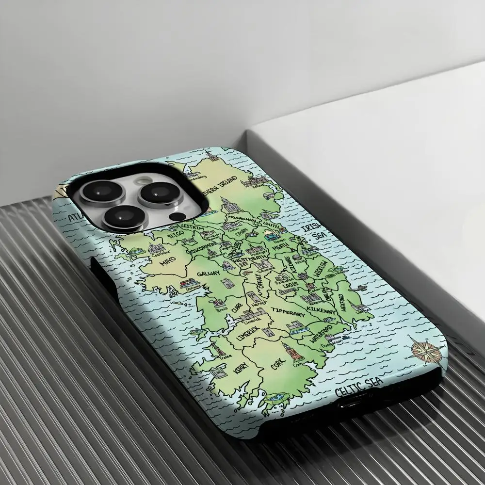

Worldwide Maps Phone Case Phone Case INS For IPhone 16 15 14 13 12 11 Pro Max X XR XSMax 7 8 Plus Glossy Film Hard PC Cover