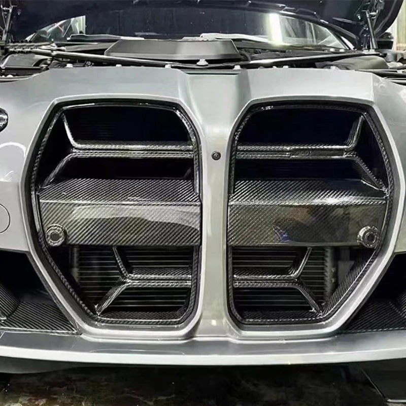 

Сухая карбоновая решетка в стиле Csl для Bmw 2021 M3 M4 G80 G82 Csl Style Сухая карбоновая решетка M3 M4 Сменная решетка из сухого углерода с Acc