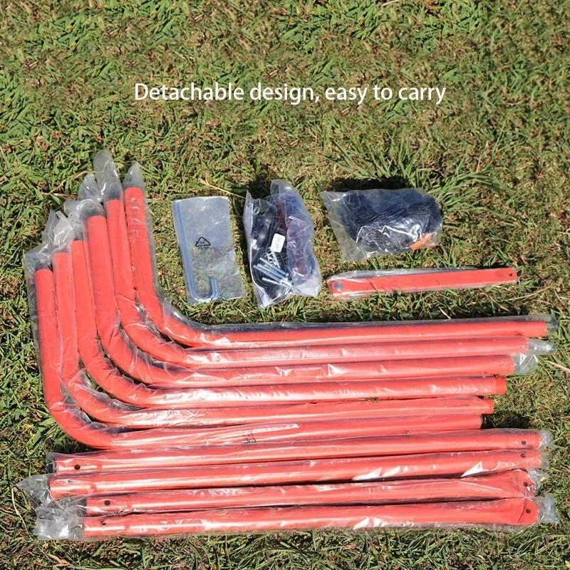 Neue Übung Fußball Rebound Net Tür Stahlrohr Fußball Tor Bounce Praxis Mesh Golf Baseball Hockey Schießen Assist Training