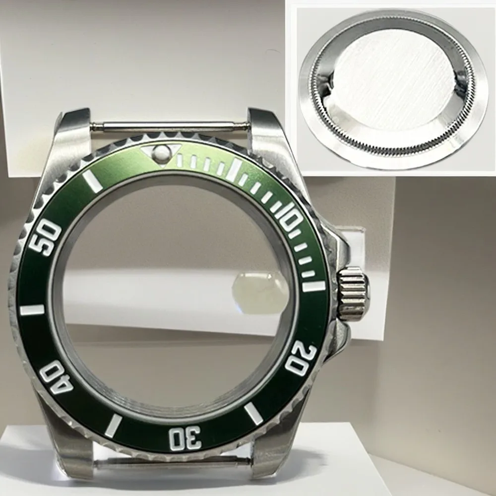 Задняя часть 40 мм, прозрачное сапфировое стекло, черный корпус с PVD-покрытием ETA2836 NH35 36 Mingzhu DG2813 5833 Miyota 8215 8205
