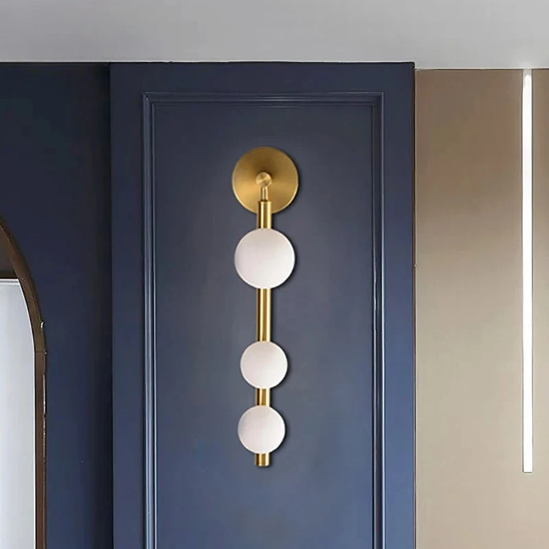 Modern Decorative Wall Sconces Lighting for Corridor Bathroom TV Background Golden Black Metal Wall Mirror Vanity Light G9 Bulb