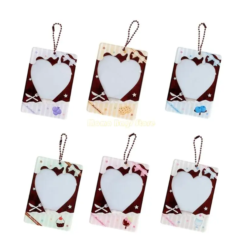X90D Event Catching Chocolate Mini Card Protector Praktische Acryl -KPOP -Zubehör